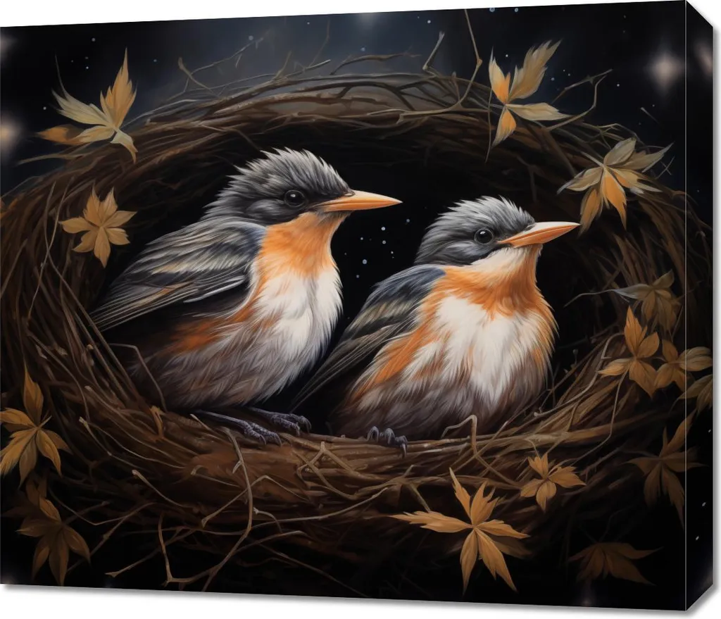 Tableau décoratif Étreinte stellaire 70x60 cm - Idée cadeau salon