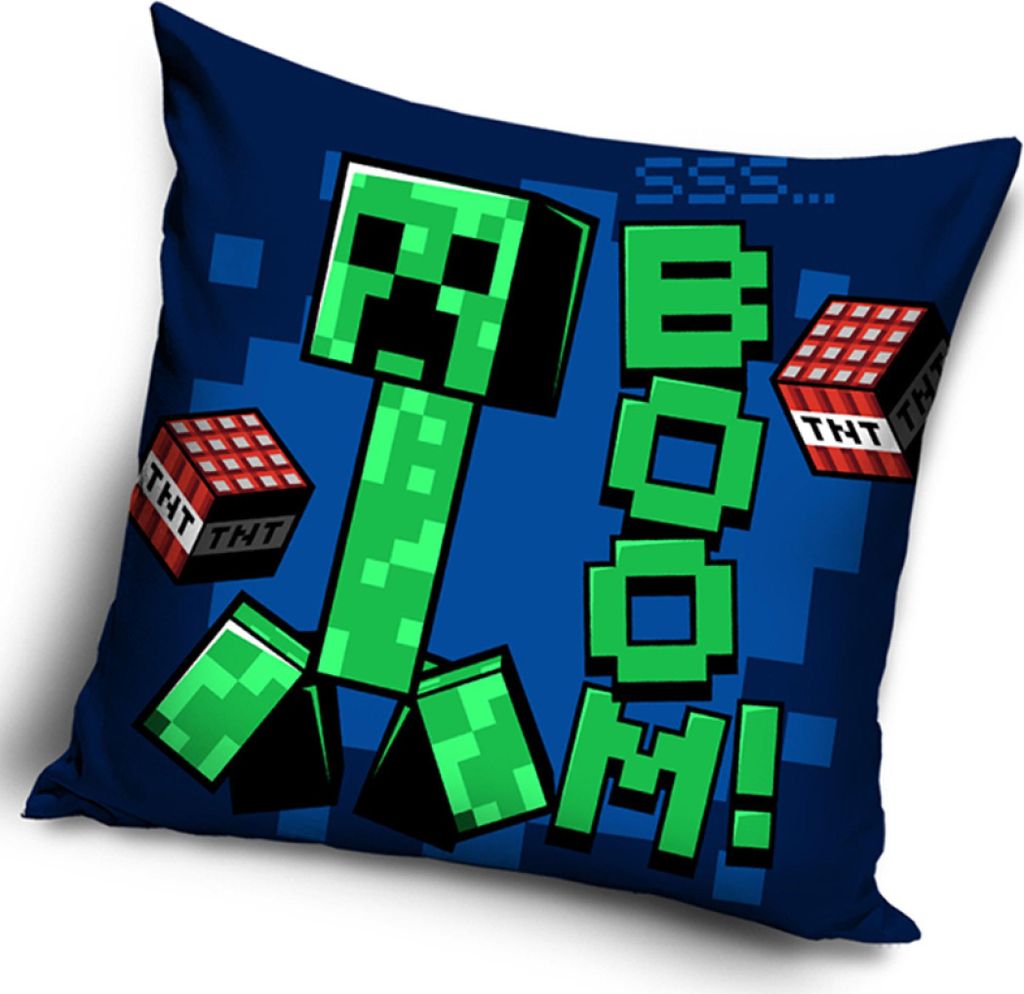 Kinder-Kissenbezug Minecraft Creeper TNT Produktbild 