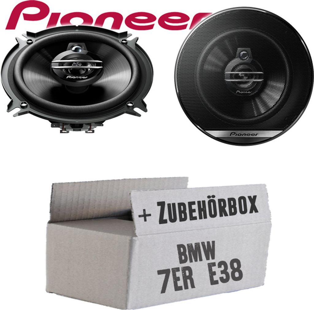 BMW 7er E38 - Lautsprecher Boxen Pioneer TS-G1330F - 13cm 3-Wege 130mm Triaxe 250W Auto Einbausatz - Einbauset