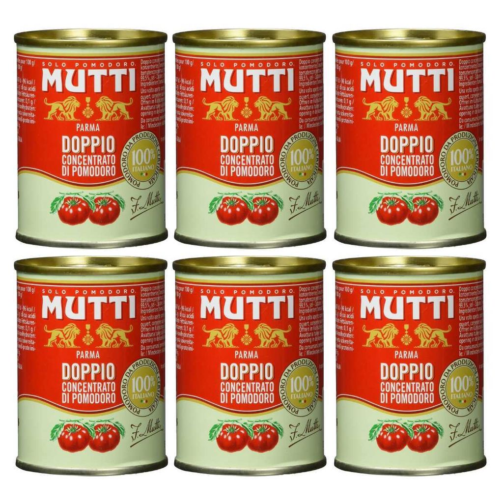 Mutti das zweifachkonzentrierte Tomatenkonzentrat 140g 6er Pack