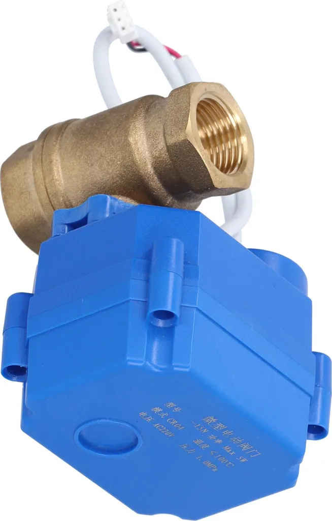 Robinet motorisé DN15 220V en laiton pour régulation de débit d'eau - 4