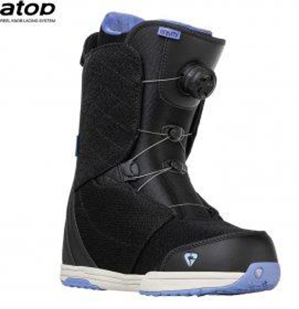 Gravity Aura Atop Snowboardboots, schwarz/lavendelfarben, Größe 23/24 (EU 42), 42.