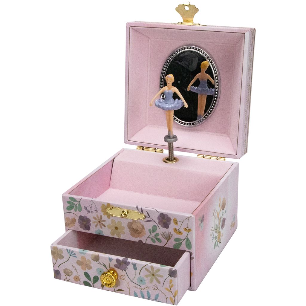GICO Ballerina Schmuckkästchen Rosa – Spieluhr & Fächer für Produktbild 
