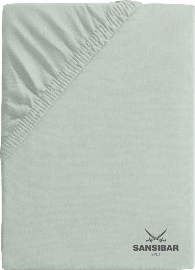 Spannbettlaken SANSIBAR Jersey BL 100x200 cm grün Spannbetttuch