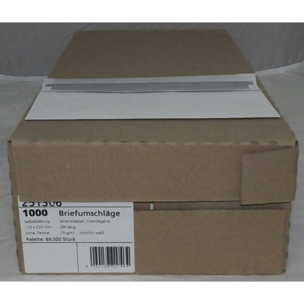 MAILmedia 30041820 Briefumsch Dl oF sk we 1000St Immagine del prodotto 