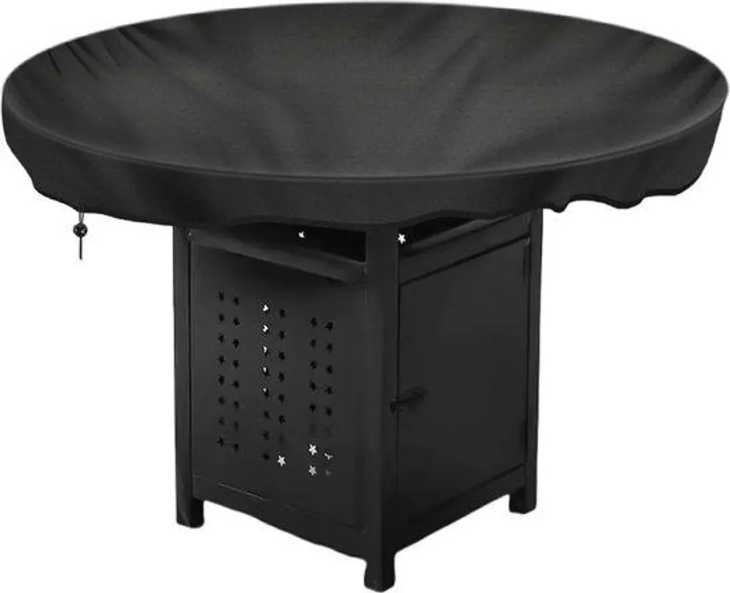 Housse barbecue 100 cm imperméable noire résistante aux UV et intempéries