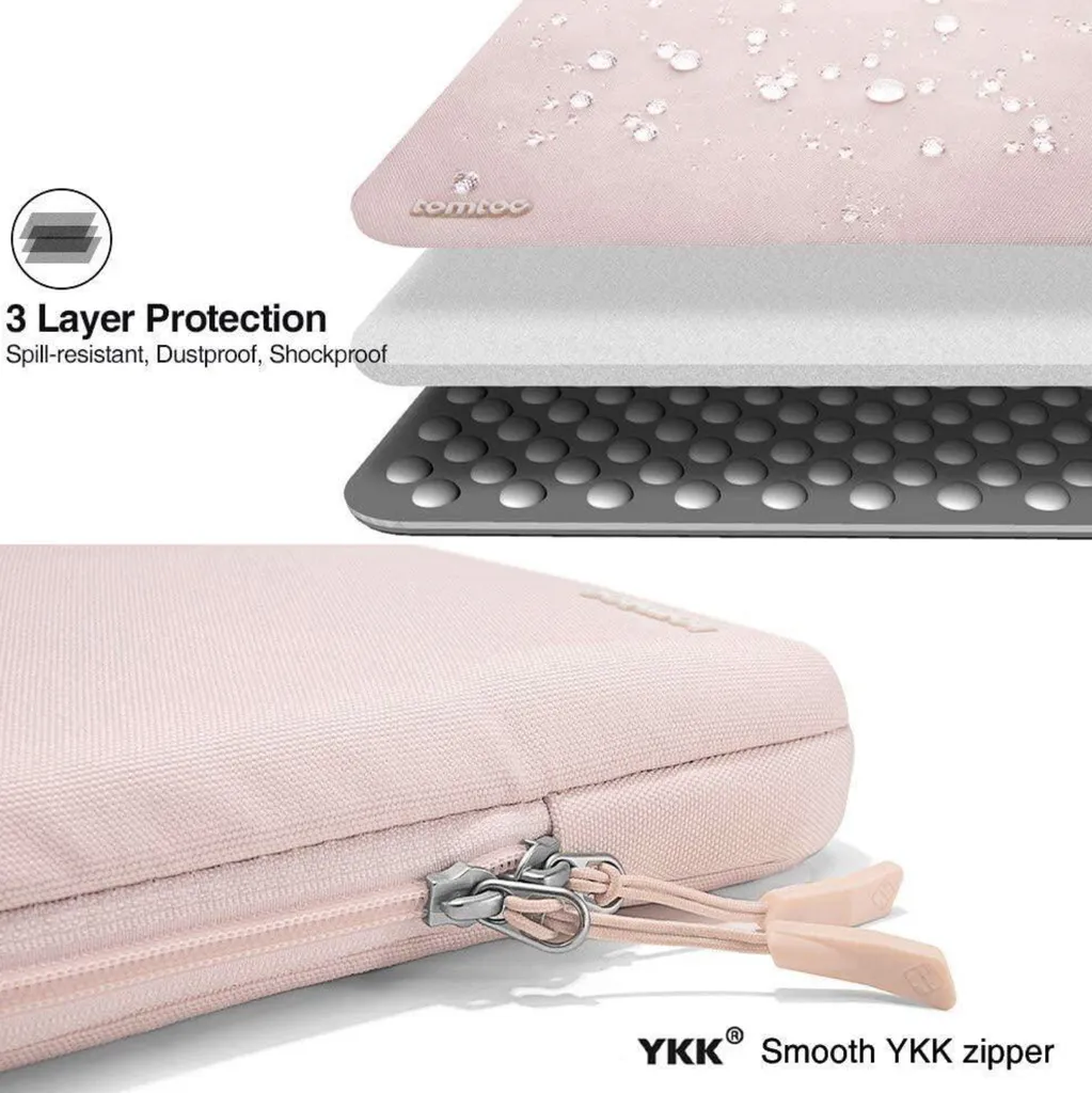 Eleganza e Sicurezza: Tomtoc Defender-A13 Custodia 14" Rosa - 10