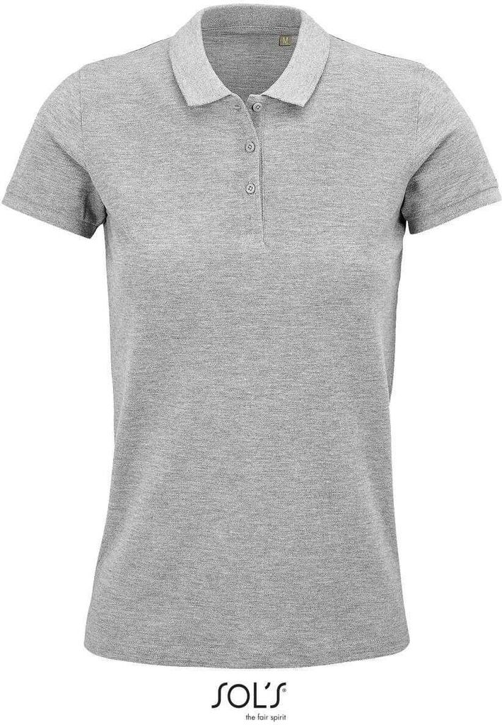 SOLs 03575 | Damen Polo, Planet Women Polo Shirt, 100% Baumwolle - Farbe: Grey Melange - Größe: XL