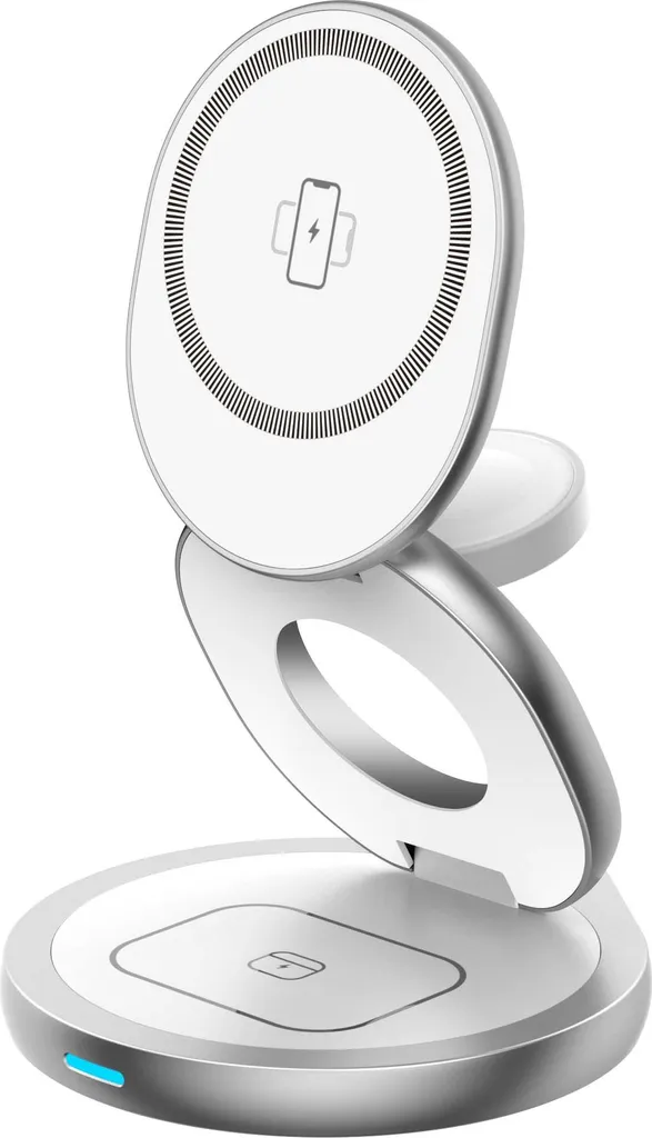 MagSafe Chargeur Pliable 3en1 15W - Station de Charge Sans Fil Multi-Appareil