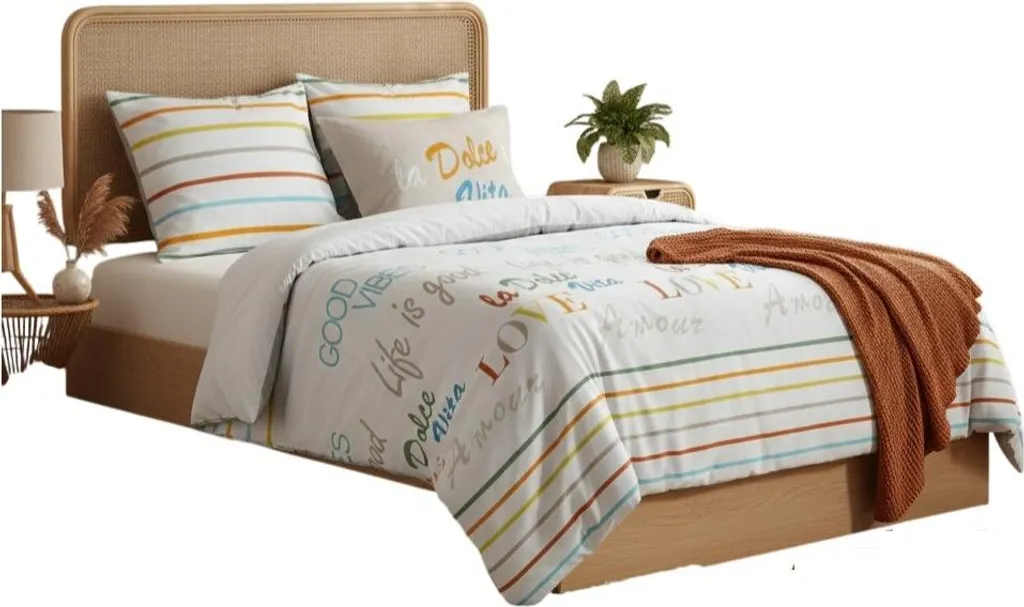 Parure de lit Dolce Vita idéale pour une chambre parentale moderne et cosy