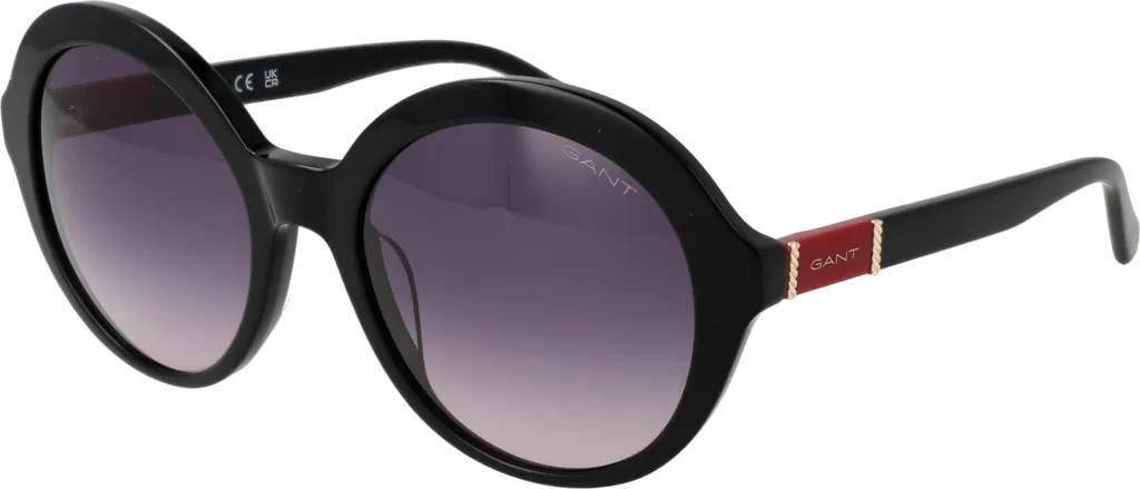 Gant GA8094 01B 55 Lunettes de soleil robustes en acétate noir brillant