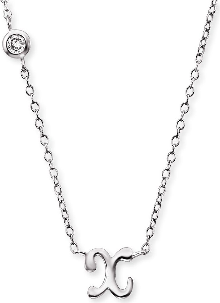 Engelsrufer Buchstaben X Kette Silber ERN-INITIAL-X mit Zirkonia