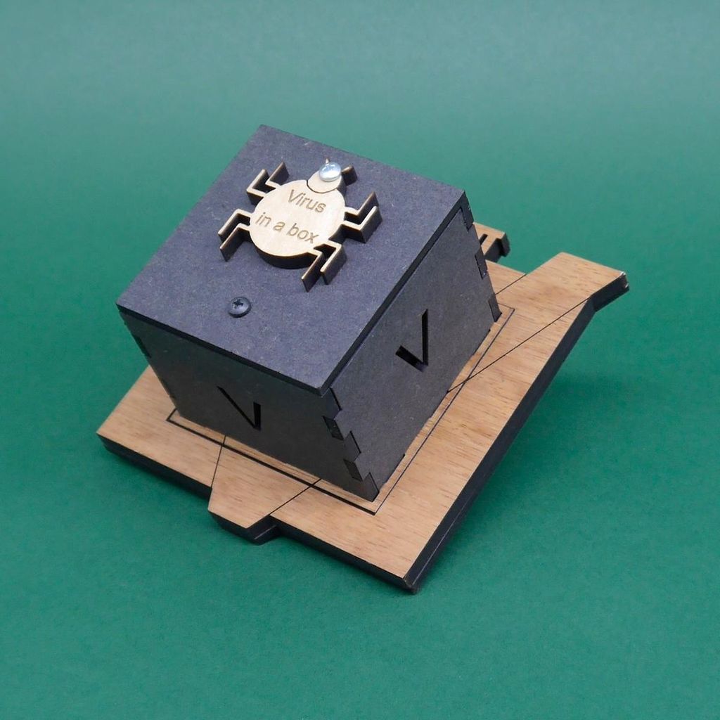 VIRUS IN A BOX - 3 Legepuzzle, ein Spiel