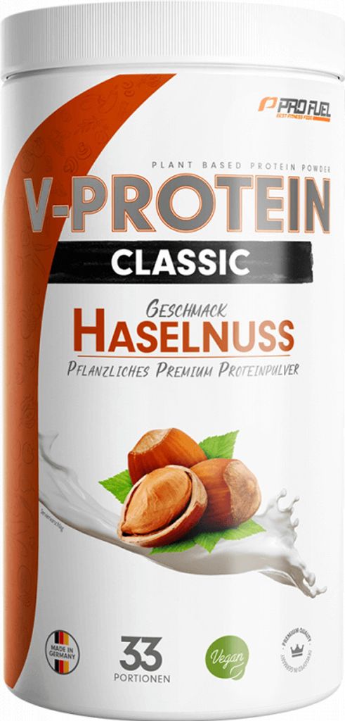 ProFuel V-Protein Classic (1000g) Hazelnut - Eiweiße - Veganes Eiweiß