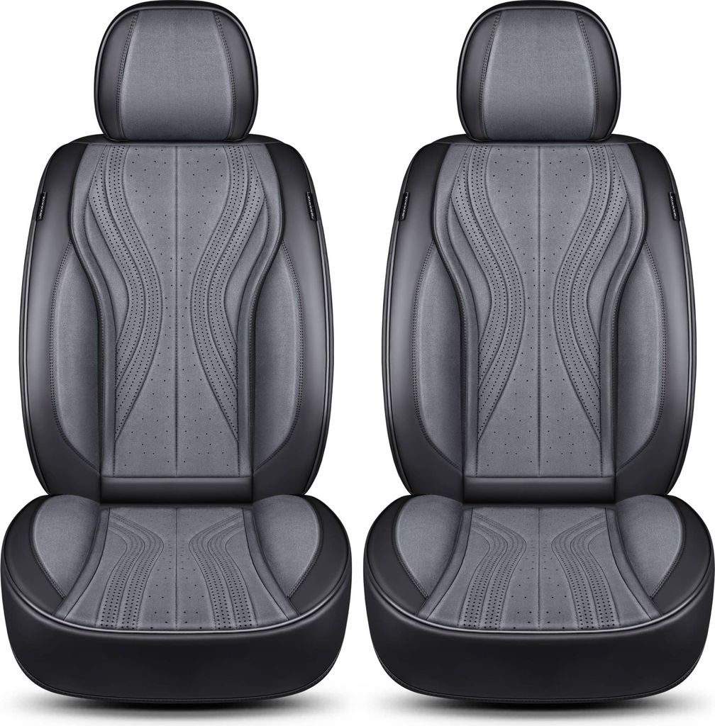 Renault Alaskan Bj ab 2017 kompatible Schonbezüge in Schwarz/Grau M1