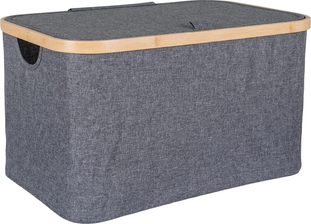 Noto Panier de rangement 30x45x25cm gris foncé chic pour la maison