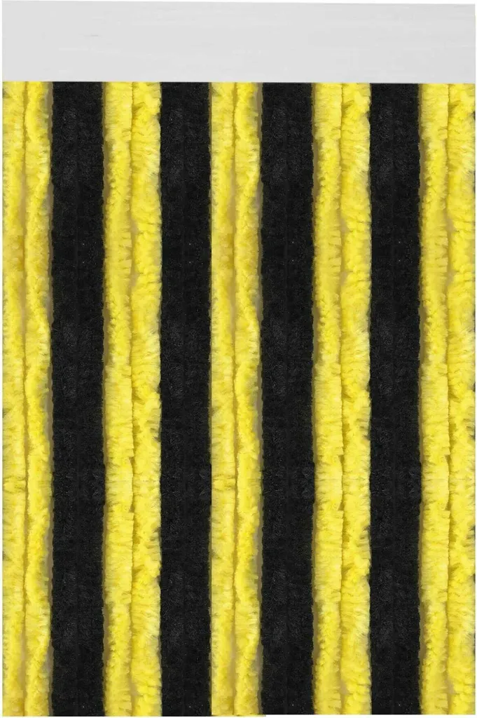 Zanzariera Caravan Pile 100x220 Nero Giallo | Tenda Privacy Camper