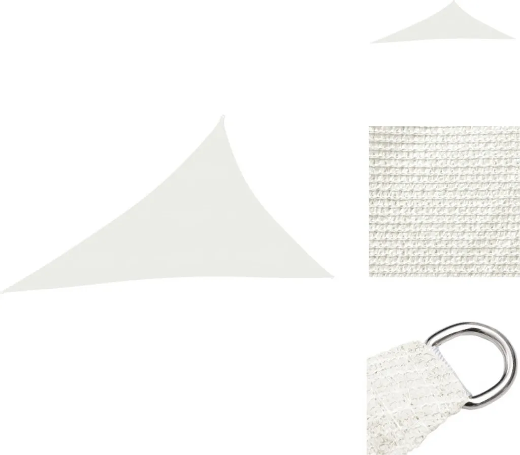 vidaXL Tenda da sole 160 g/m² Bianca 4x5x6,8 m HDPE - Ombrelloni e protezioni solari