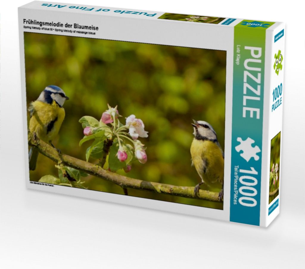 Calvendo Frühlingsmelodie der Blaumeise 1000 Teile Puzzle quer 640x480mm, Klapp Lutz; 7455274