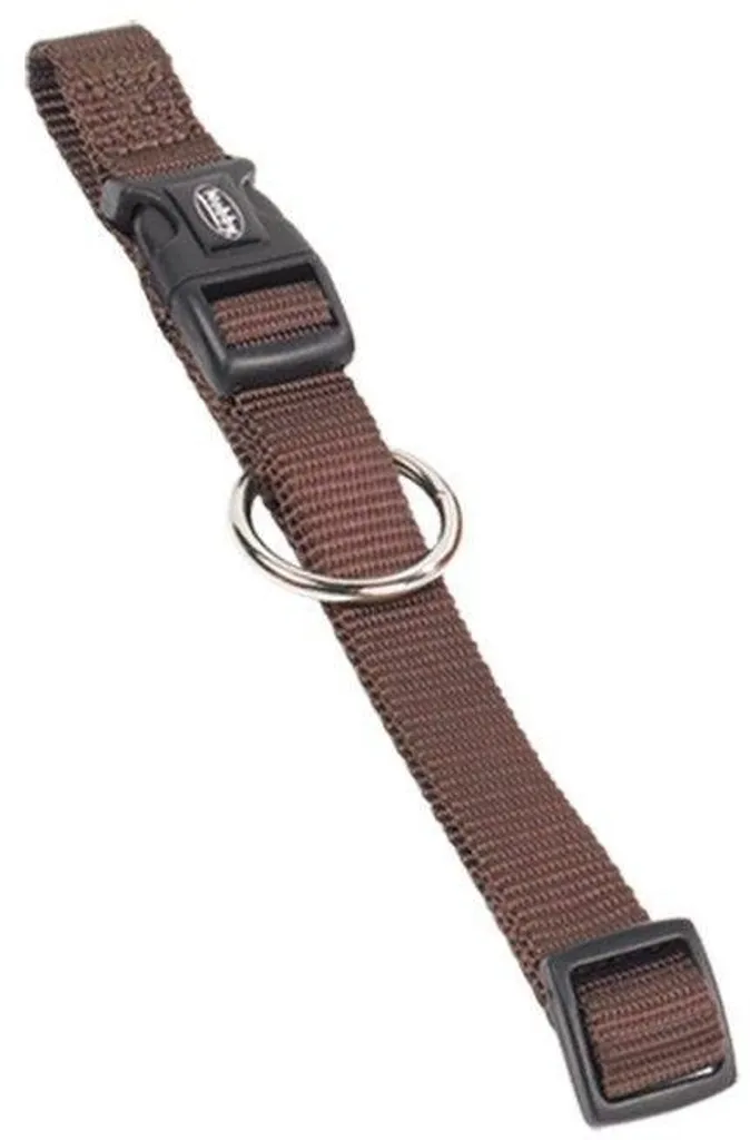 Nobby Classic Collare Nylon Marrone 15mm: Sicurezza Regolabile per Cani