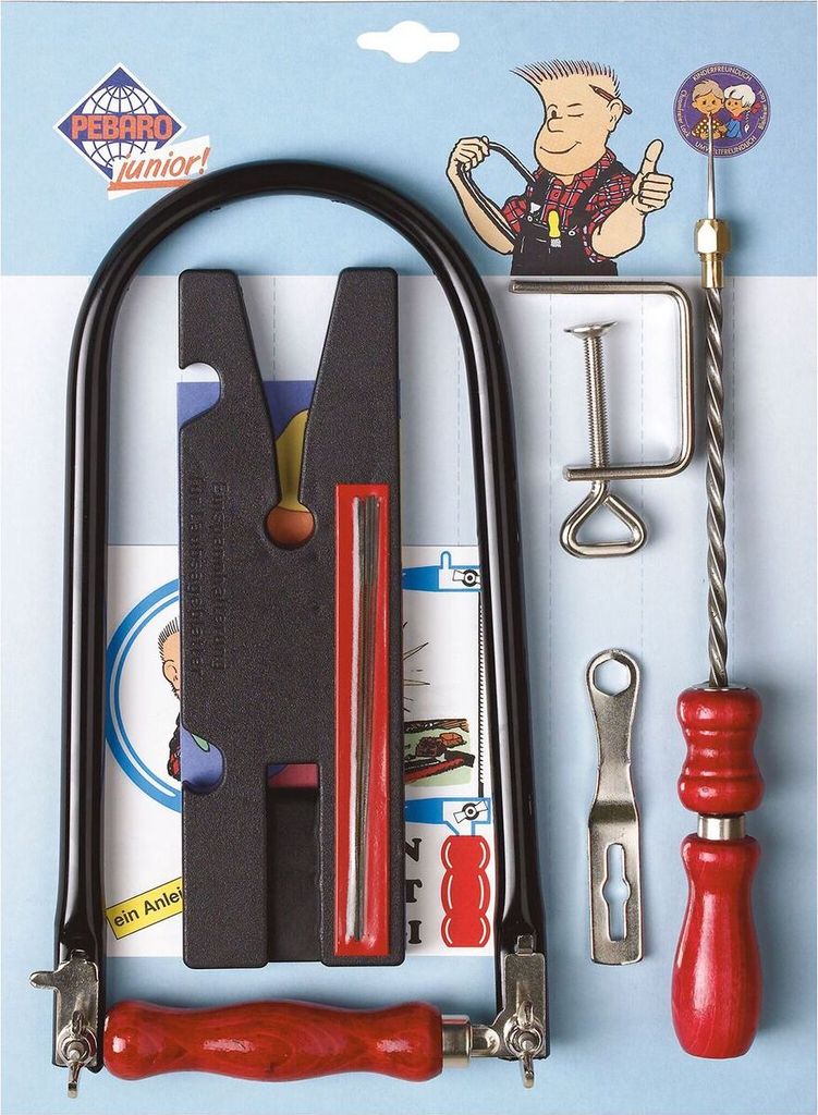 Set di seghetti PEBARO su scheda con punta, 12 pezzi Immagine del prodotto 
