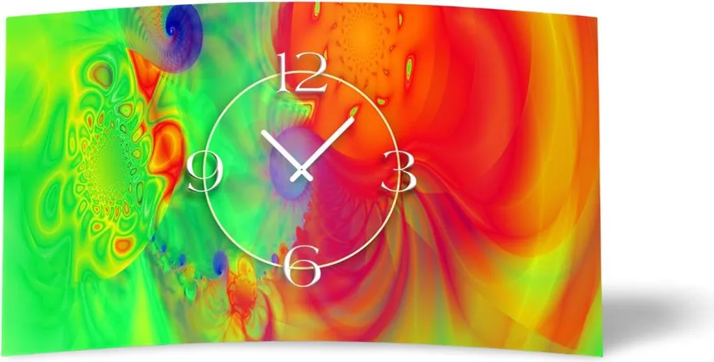 dixtime 3D-0239 Orologio Design Moderno Alluminio Dibond Silenzioso
