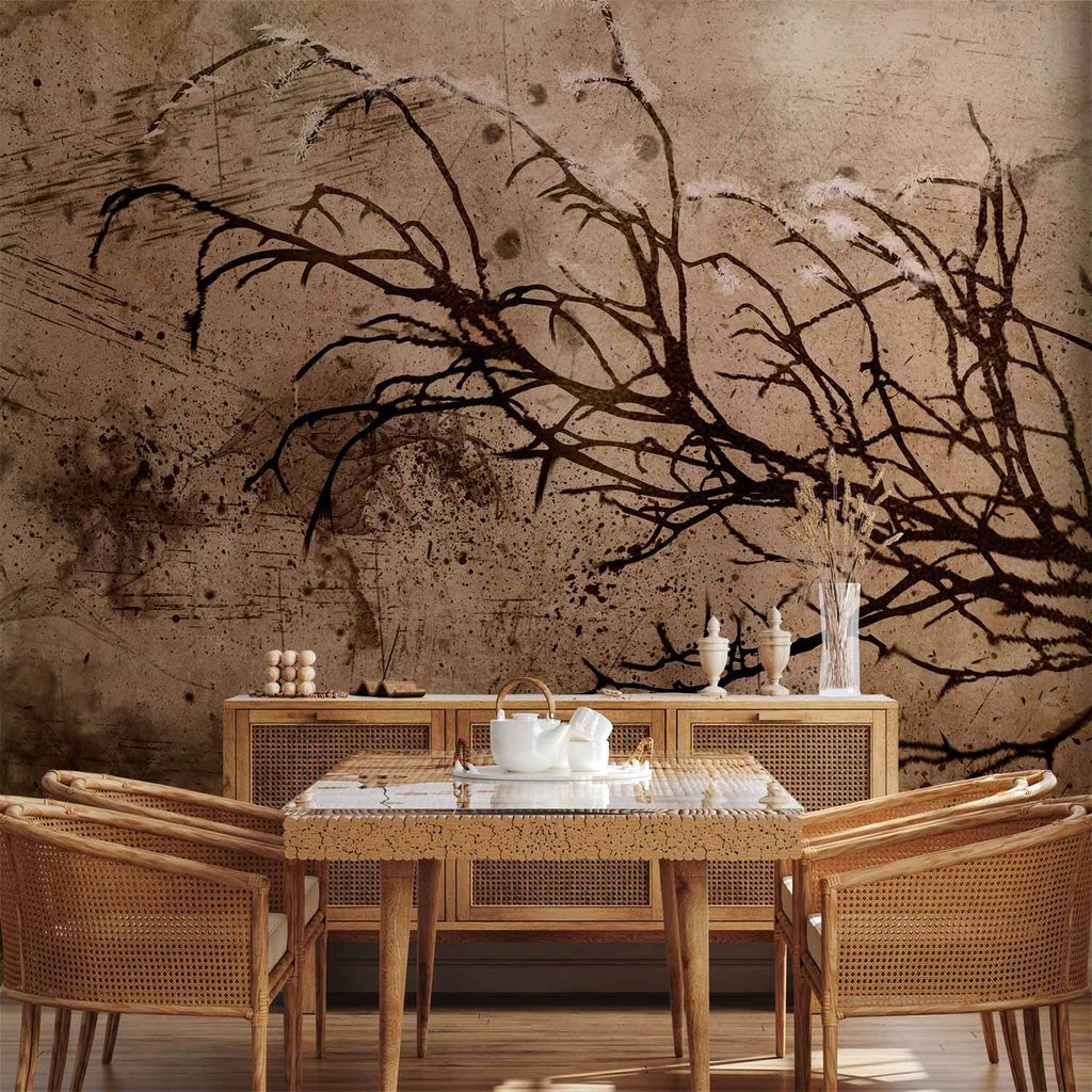 Vlies Fototapete - Rickety Cherry Tree 150x105 cm Abstrakt b-A-0814-a-a