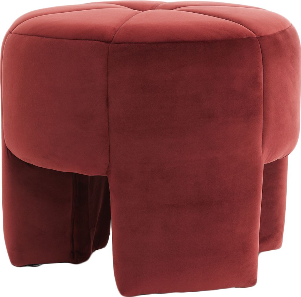 Light & Living - Sitzhocker BATOEMI - Ø51x45cm - Rot