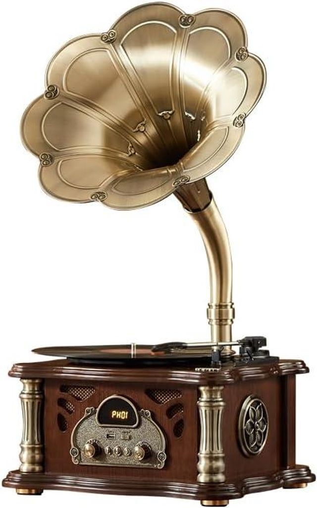 Retro gramofon, gramofon s Bluetooth, fonograf, integrované Obrázek produktu 