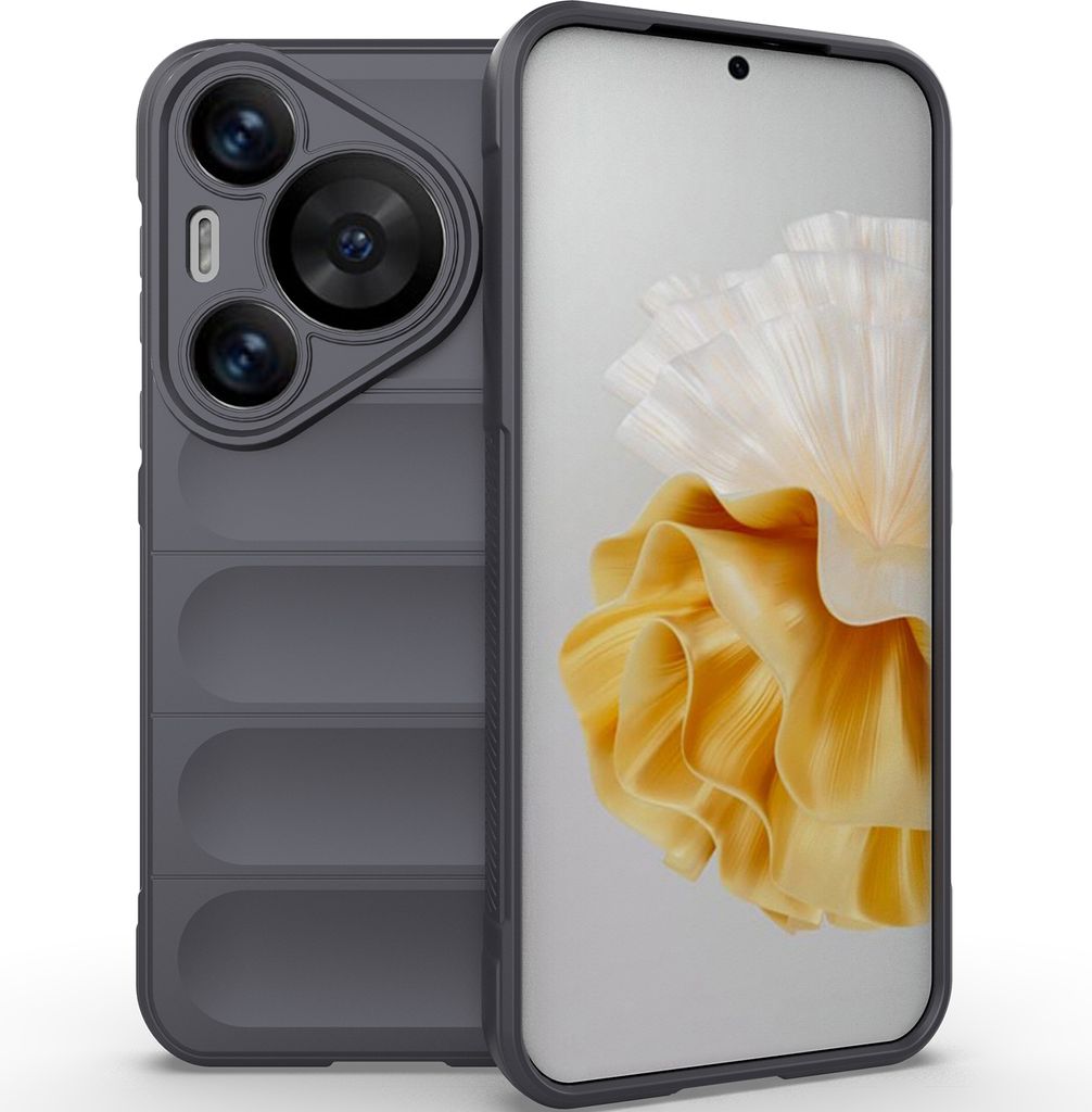 Handyhülle für Huawei Pura 70 Pro / 70 Pro+ Weich TPU Silikon Stossfest Anti-rutsch Hülle Dunkelgrau