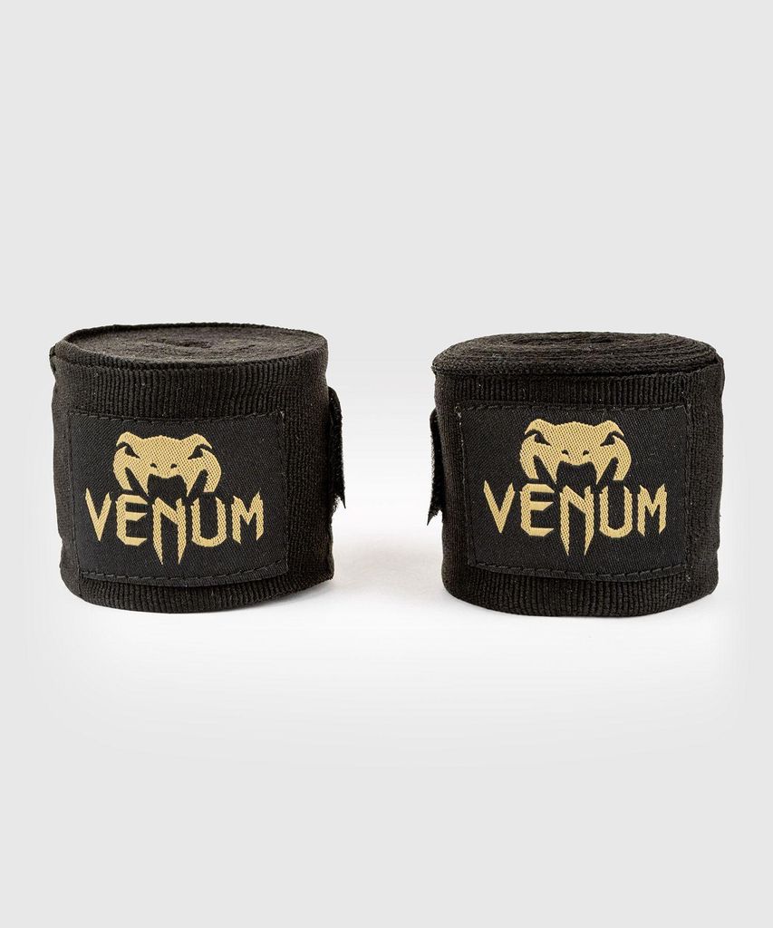 Venum Boxbandagen - Schwarz/Gold Bandagen 4m