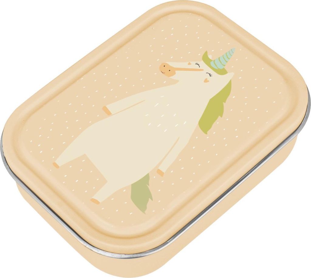 Trixie Brotdose Lunchbox groß Mrs. Unicorn Edelstahl für Kinder