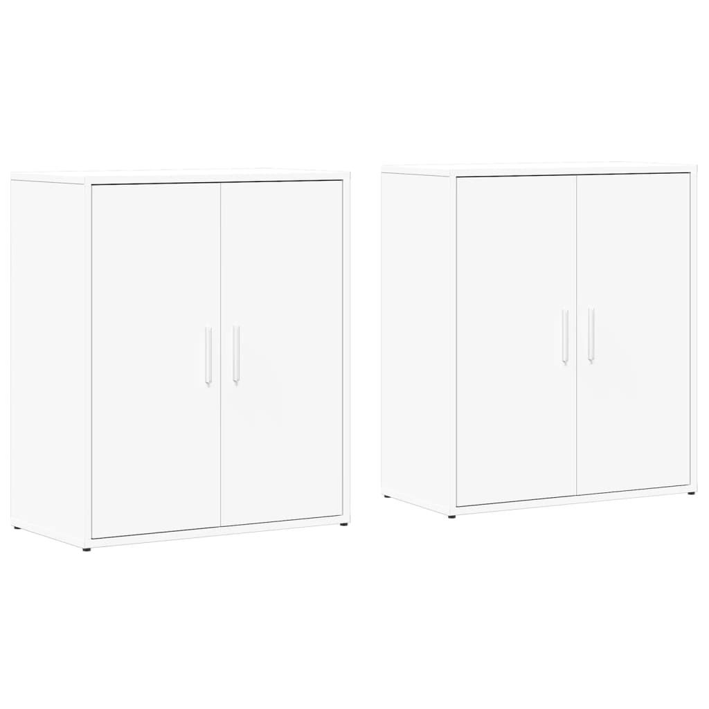 Sideboards 2 Stk. Weiß 60x31x70 cm Holzwerkstoff