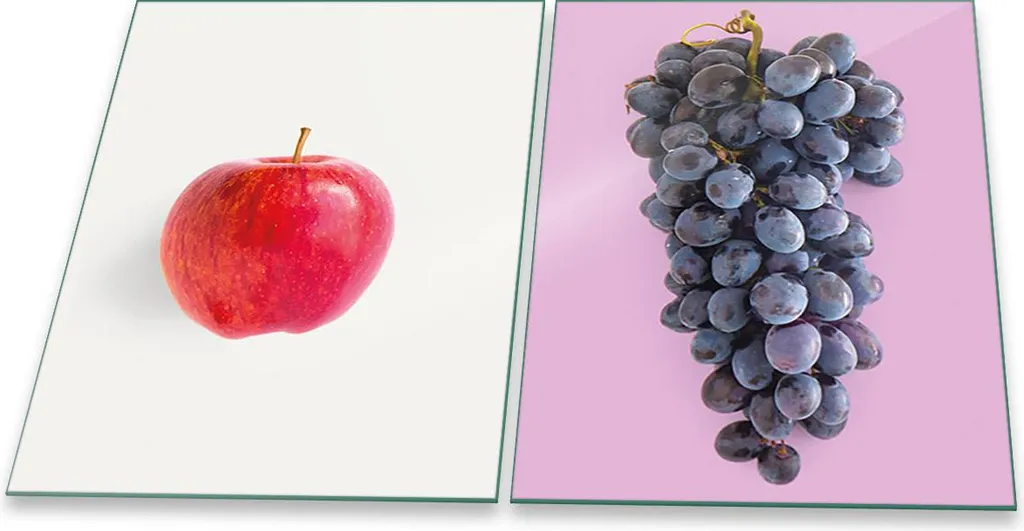 Piastre di copertura per fornelli Ceran splashback vetro universale 2 pezzi 2x40x52 frutta colorata - 1