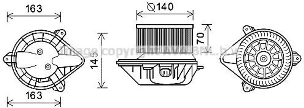 Moteur de ventilateur pour Primastar et Vivaro A : réparation refroidissement