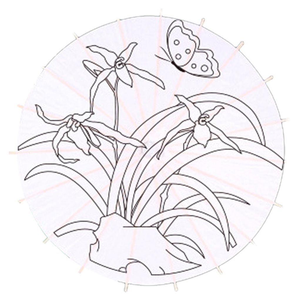 DIY-Papierschirm zum Ausmalen mit Bambusgriff, handgefertigter chinesischer geölter Papierschirm, weißer Papierschirm, japanischer Sonnenschirm, ...