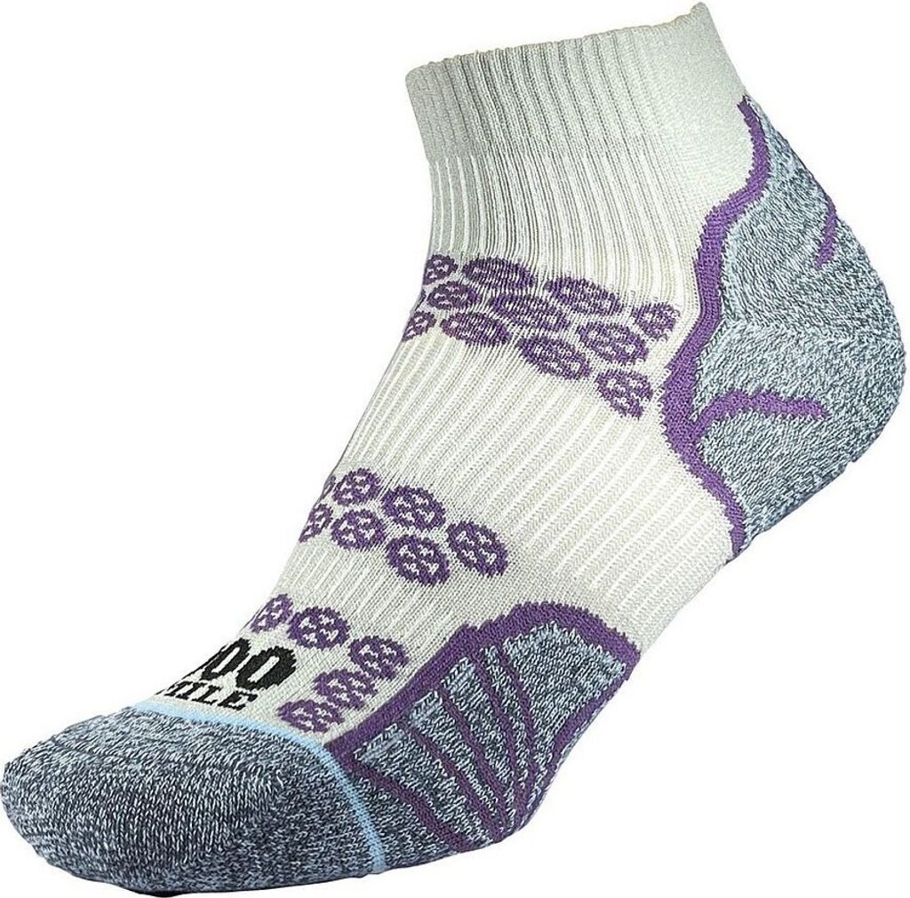 1000 Mile - "Lite" Knöchelsocken für Damen RD2680 (S) (Silber/Violett)