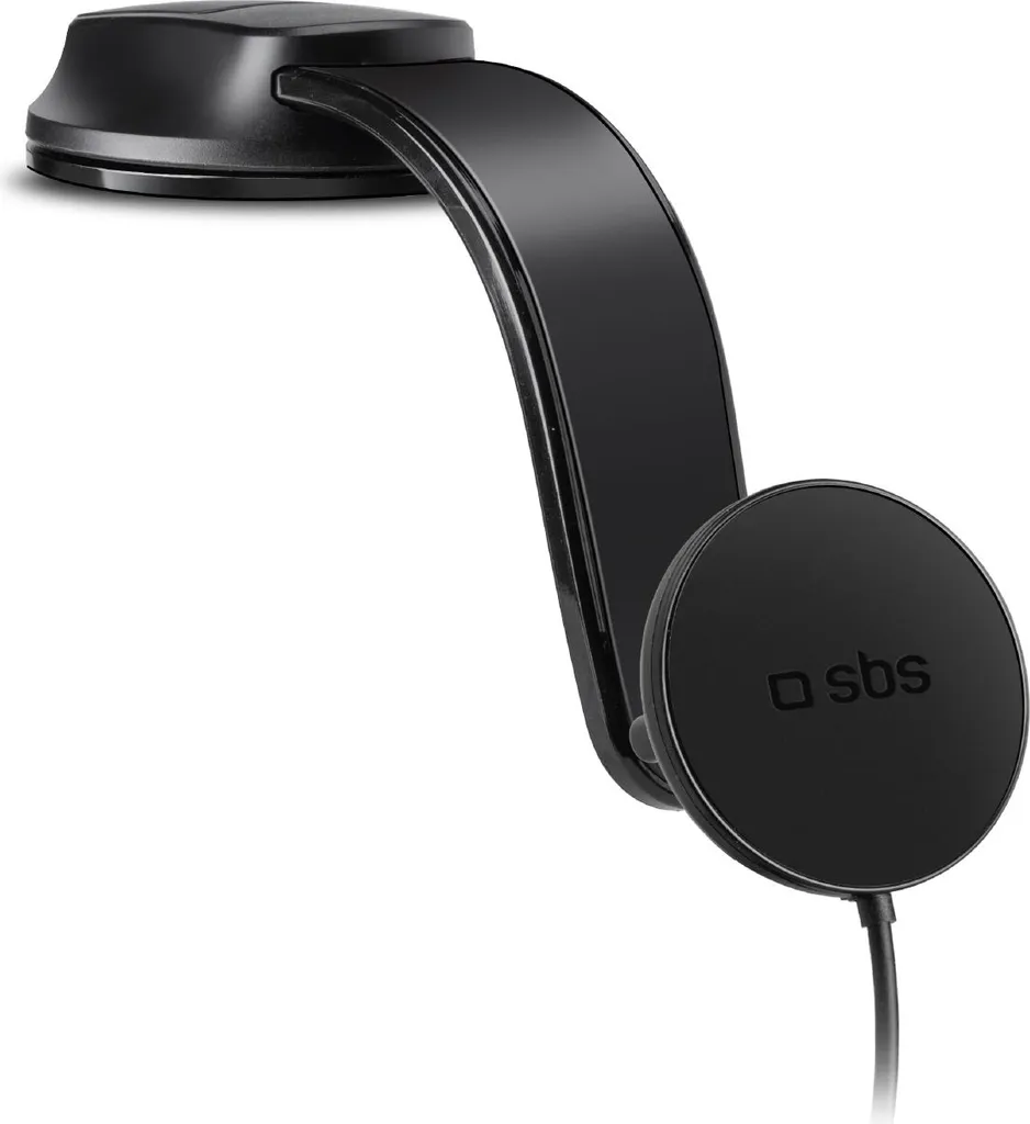 SBS TESUPPMAG15W21 Caricabatterie per dispositivi mobili Smartphone Nero Accendisigari Carica wireless Auto