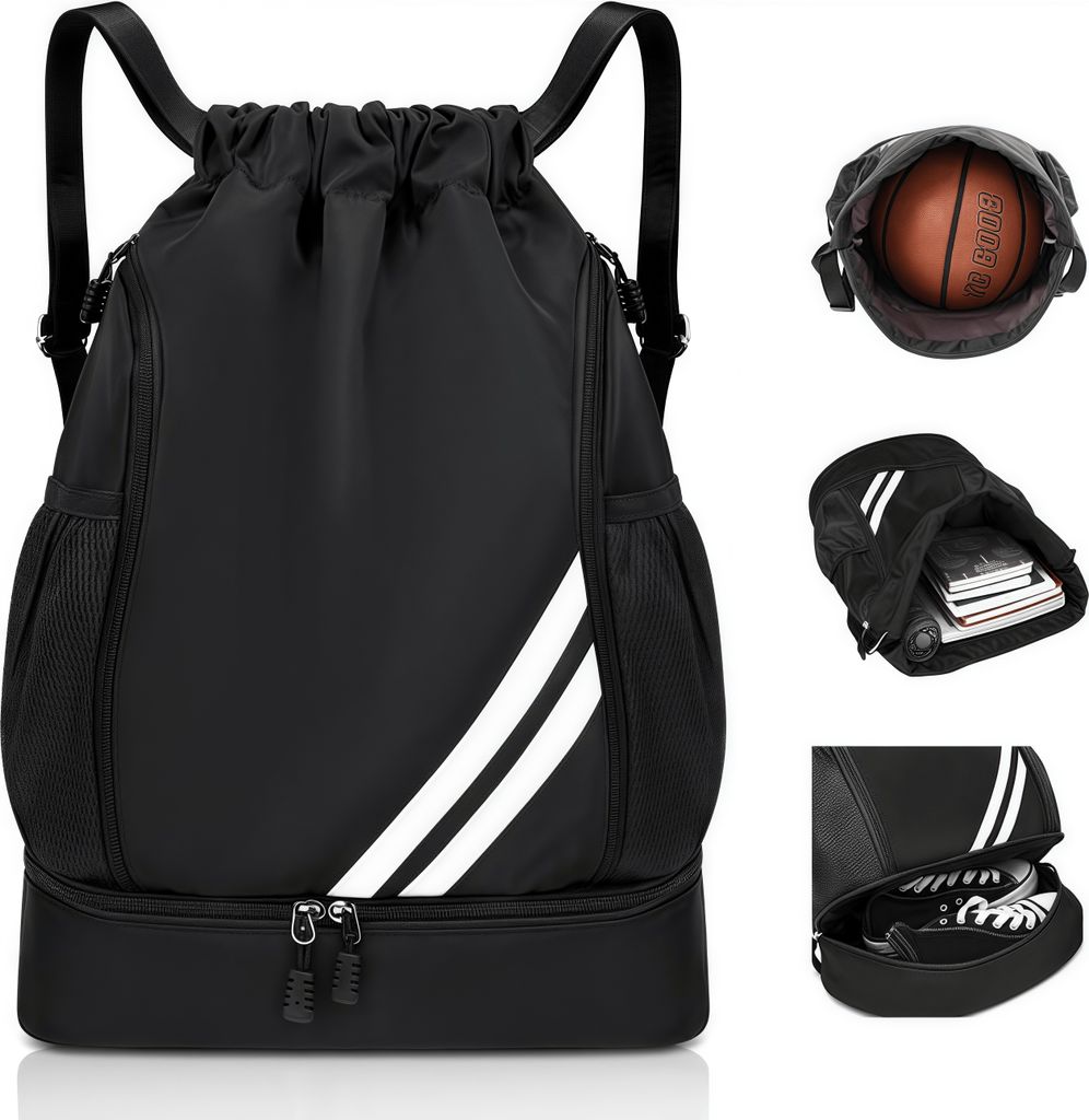 Gymbag, Sport Turnbeutel, Sportbeutel mit Kordelzug und Produktbild 