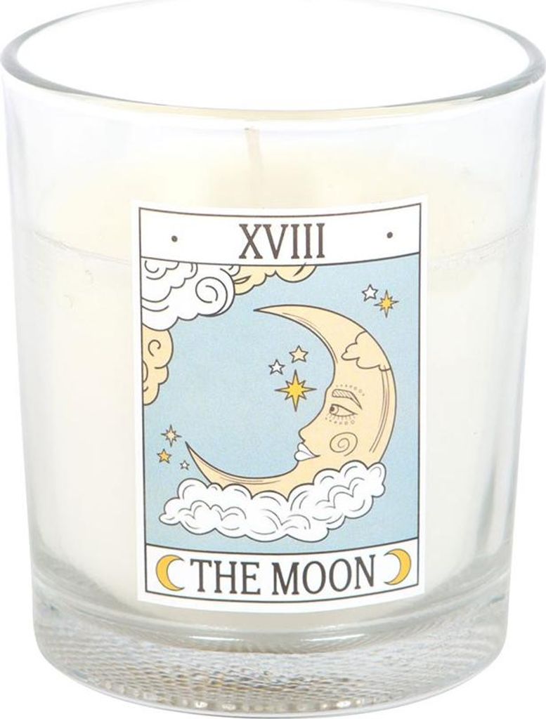 Something Different - "The Moon" Alte Tarotkarten, Duftkerze, Vanille SD10313 (Einheitsgröße) (Petrol)
