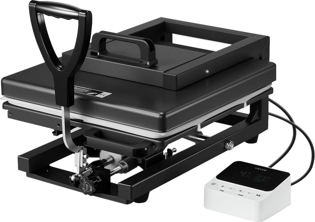 Hybrid Heat Press, 380 x 380 mm, 5-in-1 Multifunction, Heat Up Fast and Even, All-New Patented Design, Easy to Control, Sublimation Press Machine f...