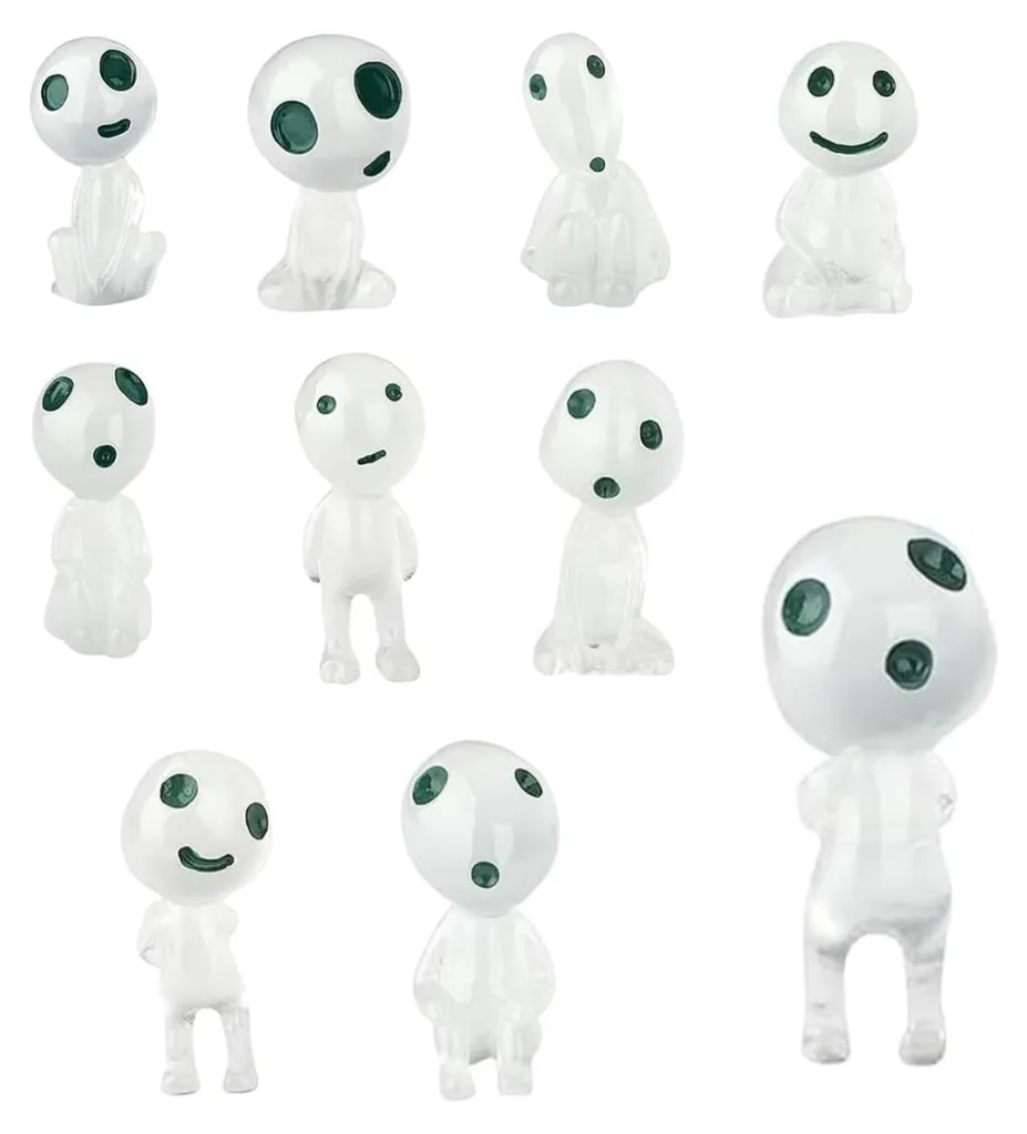 Décoration de jardin lumineuse sans pile - Lot 20 figurines Kodama Zen