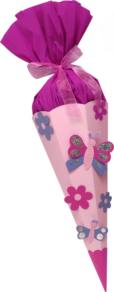 Schultüte Bastelset Schmetterling-Blume von Prell