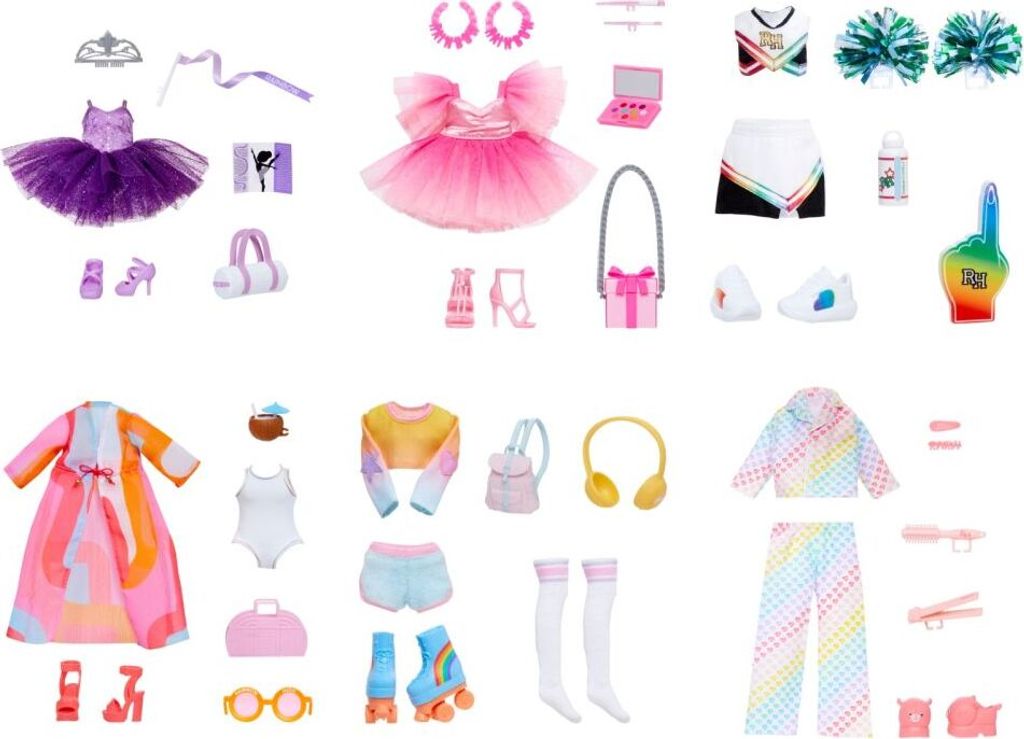 Regenbogen High Fashion Set fialový Produktbild 6