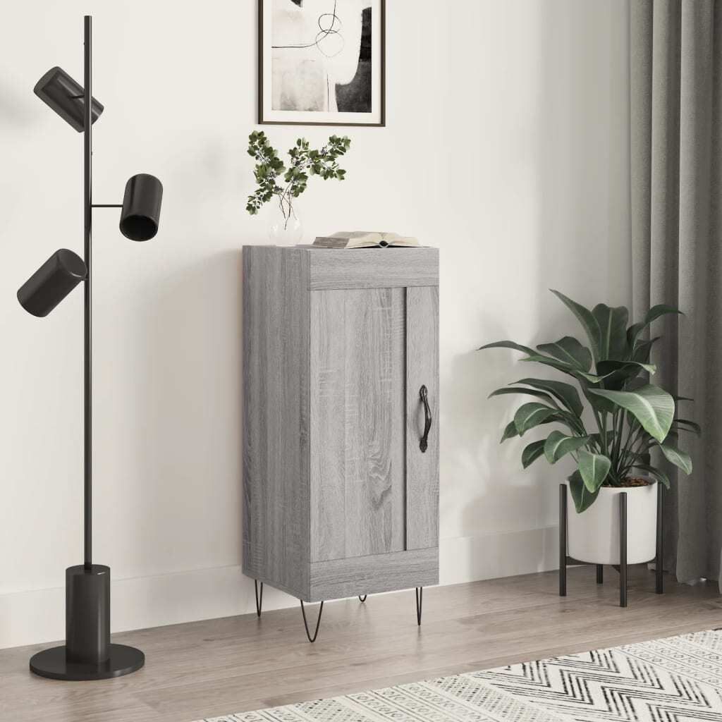 Maison Exclusive - Sideboard Grau Sonoma 34,5x34x90 cm Holzwerkstoff