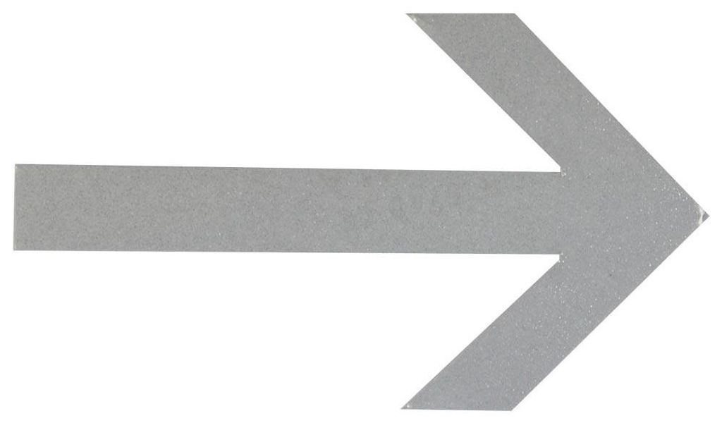 Richtungspfeil für Halt- und Parkverbot reflektierend für VZ 283 + 286 / 420 63x110mm