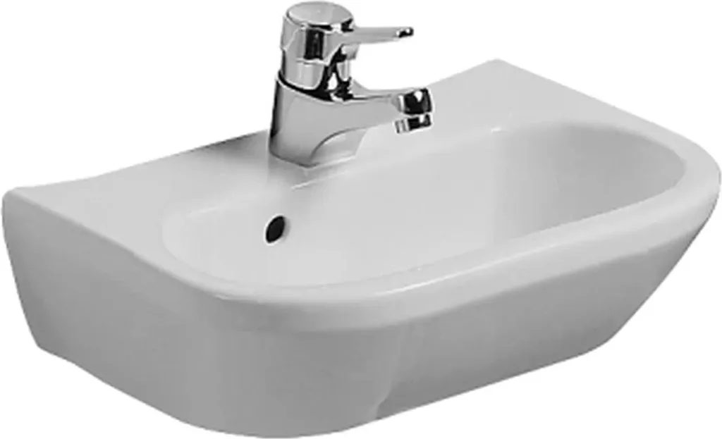 Laufen OBJECT 815064, lavabo, Vetroceramica sanitaria, bianco, 450x310, 1 foro per rubinetto, con troppopieno, 1 pz.