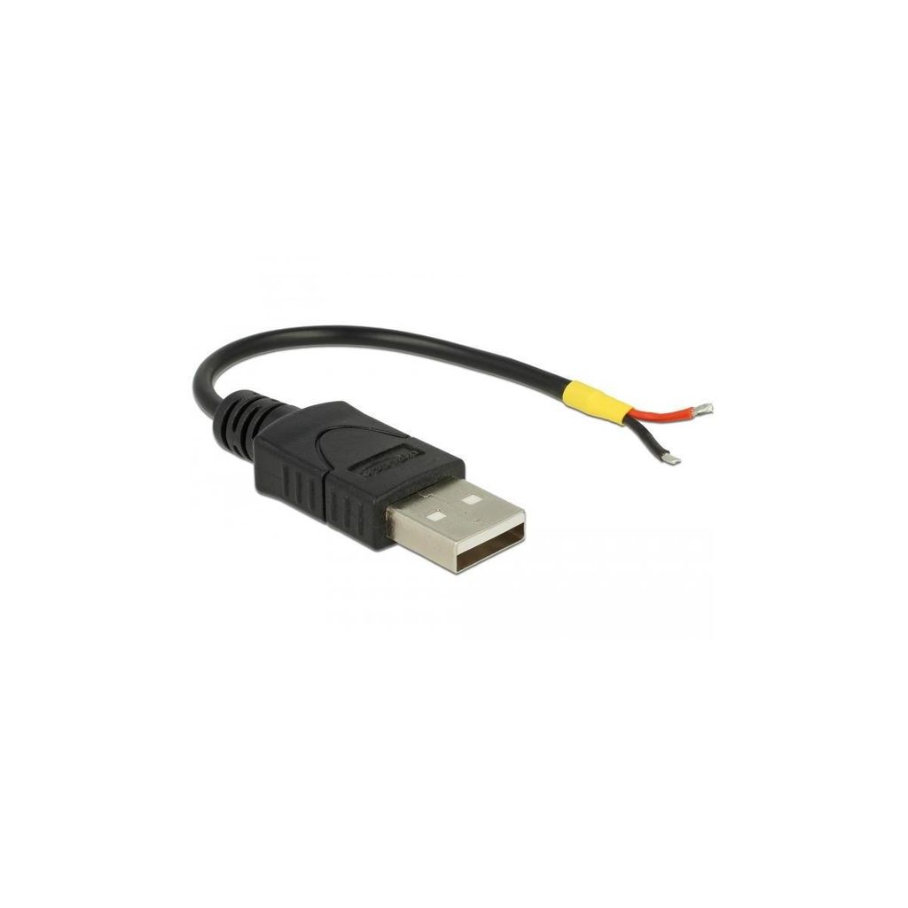 DELOCK USB Kabel A -> 2x offene Kabelenden Strom 0.10 Produktbild 