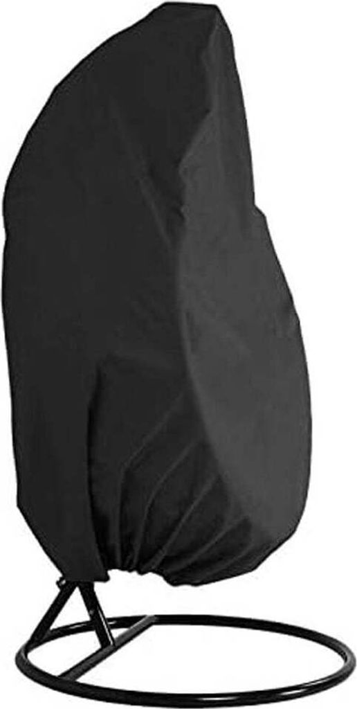 Schutzhülle für Hängesessel Egg – Schwarz – 190 x 115 cm – Wasserdicht – Universalmodell – Abdeckung für Egg Chair – Wasserdichter ...