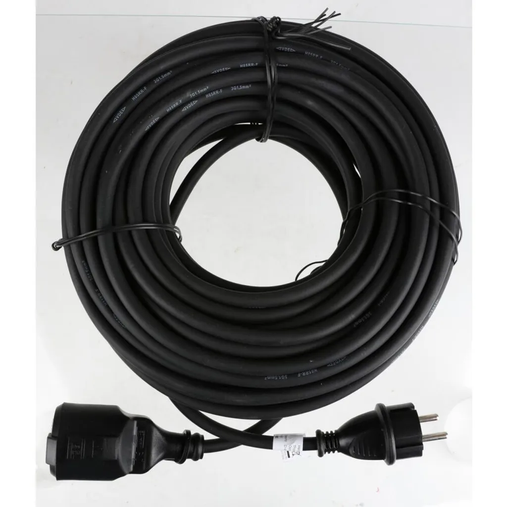 Rallonge électrique extérieure 25m IP44 lot de 4 pour chantier et jardin
